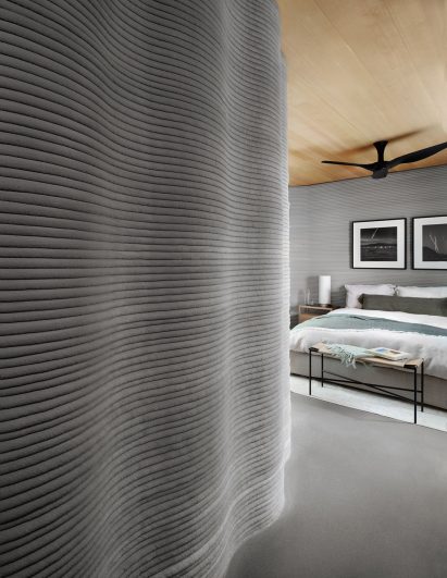 Lake Flato ICON House Zero 3D Printing house Austin interior