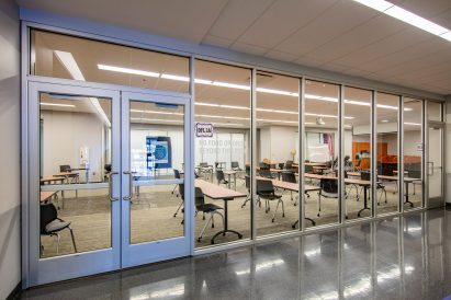 A photograph of inside the Fayetteville High School
