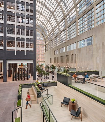 1700 Broadway atrium redesign 