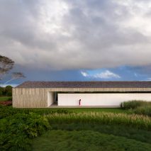 Studio MK27 nests living areas under giant roof of Brazilian beach house