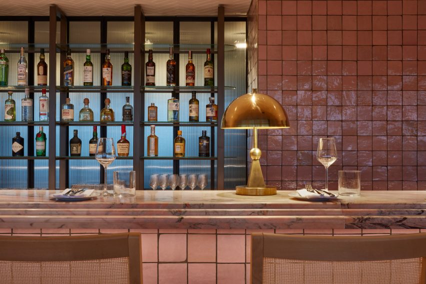 Pink tiles