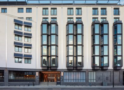 Oriel windows on One Hundred Shoreditch