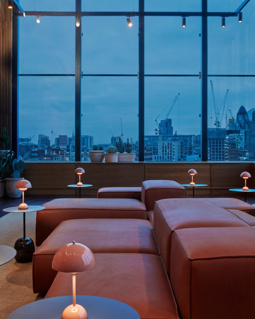 One Hundred Shoreditch at dusk