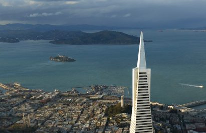 Transamerica pyramid from a distance