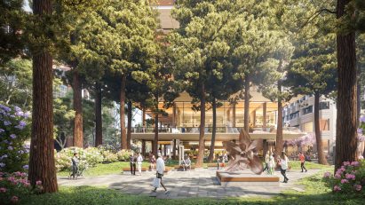 Transamerica pyramid renovation outside