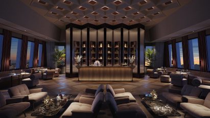 Transamerica Pyramid club interior