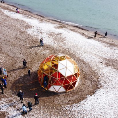 Six “resilient” beach huts built on Toronto’s beachfront for annual Winter Stations installation