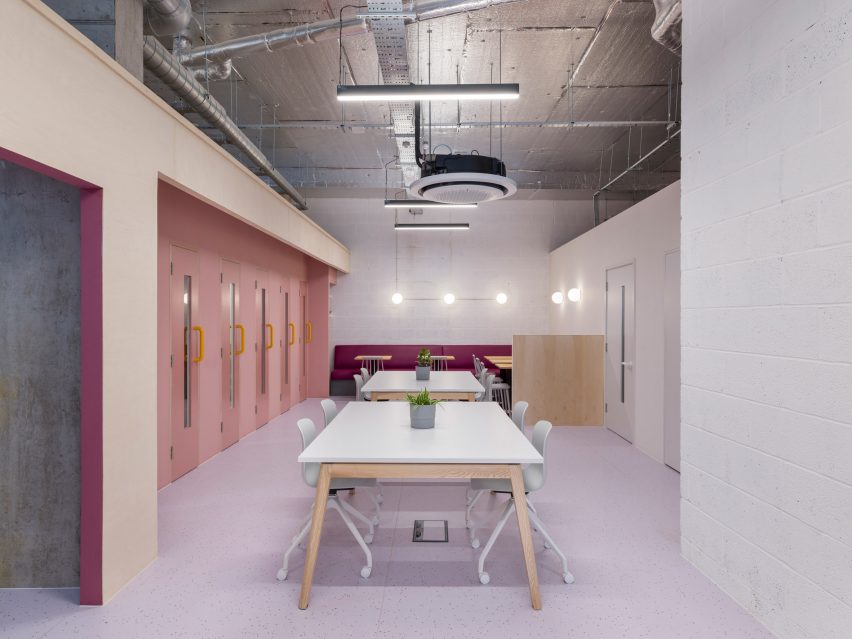 Interiors of ARC Club Camberwell co-working office by Caro Lundin