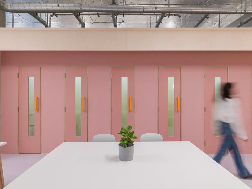 Interiors of ARC Club Camberwell co-working office by Caro Lundin