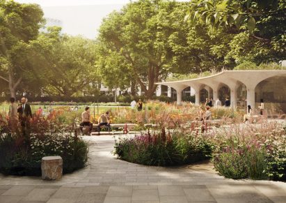 Render of Finsbury Circus by Je Ahn 