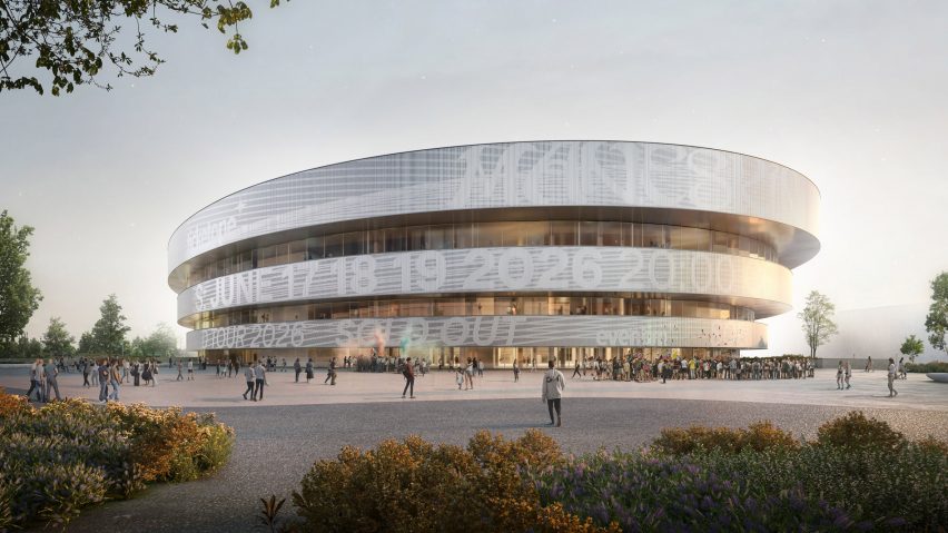 Visual of Milan arena by David Chipperfield and Arup