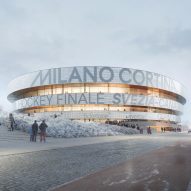 Visual of Santa Giulia arena media screens