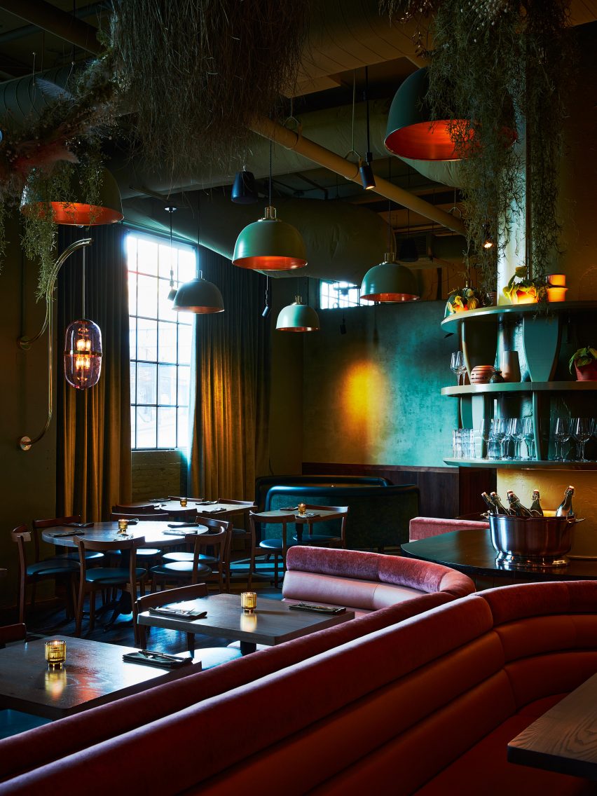 The Bistro with green walls