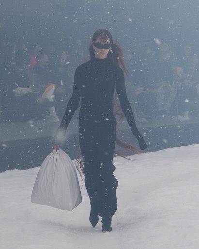 Runway image of a Balenciaga look