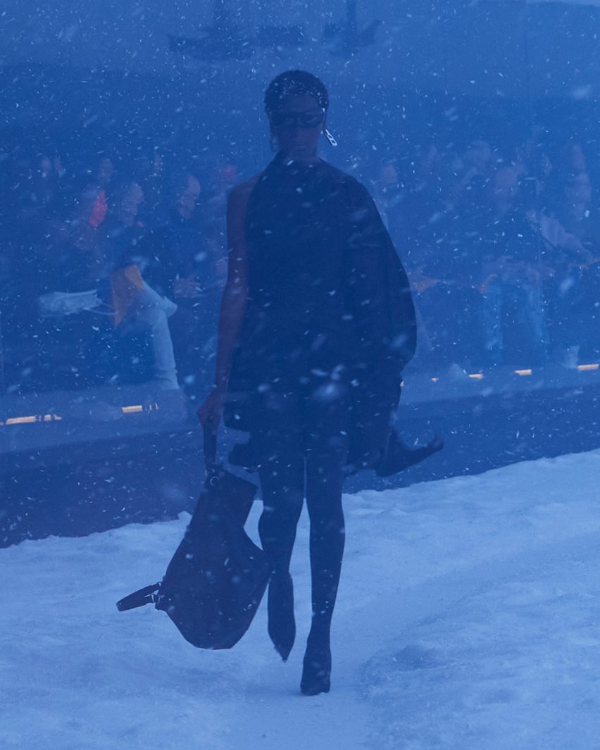 Balenciaga created a blizzard for its Autumn Winter 2022 show
