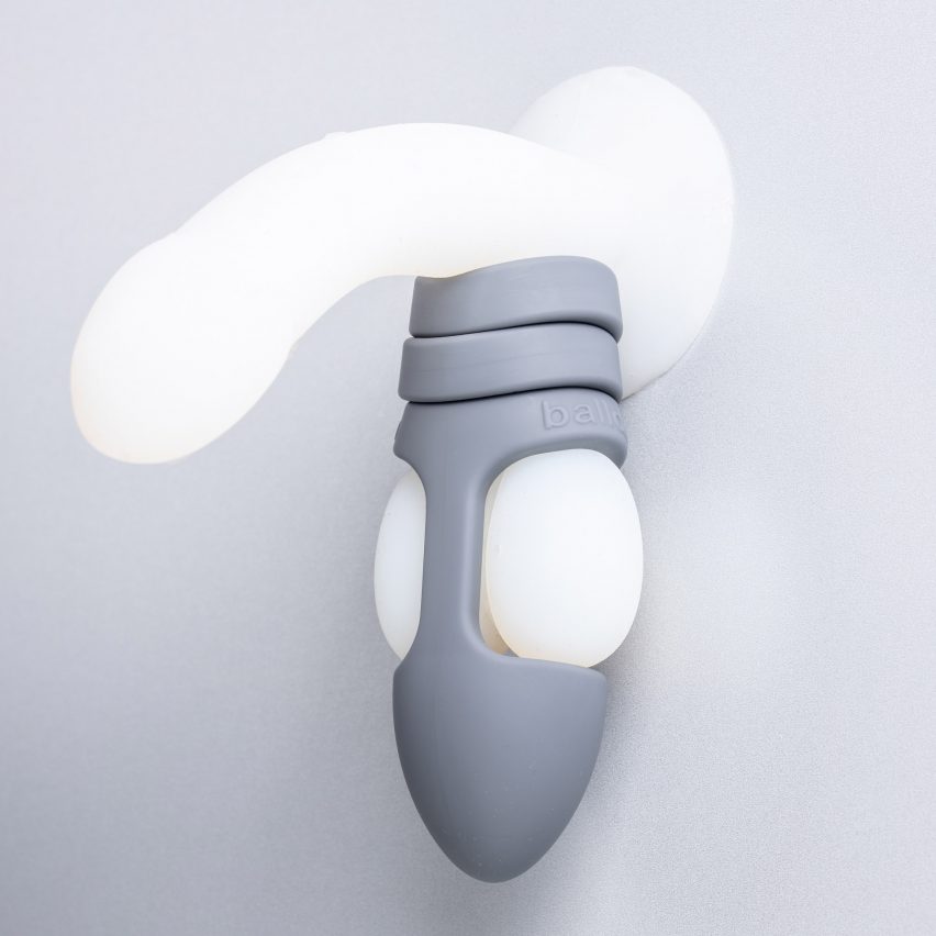 The Balldo in grey on penis