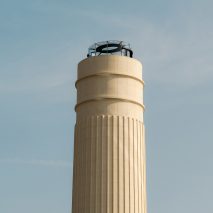 Battersea Power Station unveils glass chimney lift
