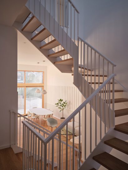 Staircase in Canadian house