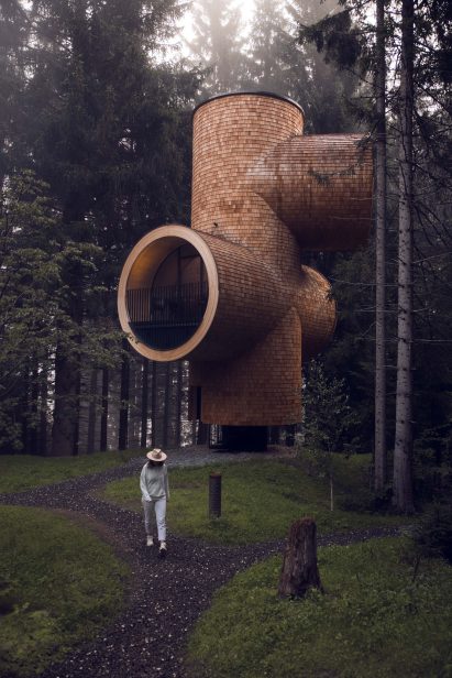 Treehouse hotel room at Steirereck am Pogusch restaurant