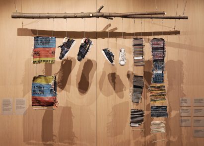 Bethany Williams: Alternative Systems includes shoes crafted from packaging waste