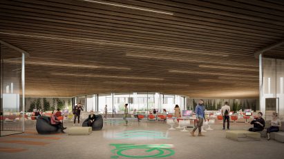 Offices in Brompton factory and headquarters in Ashford by Hollaway Studio