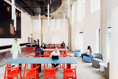 Restaurant in Bureau in Greenwich Design District by Roz Barr Architects