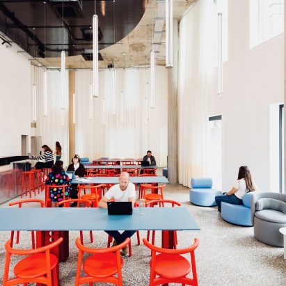Restaurant in Bureau in Greenwich Design District by Roz Barr Architects