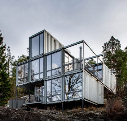 Home made from shipping containers