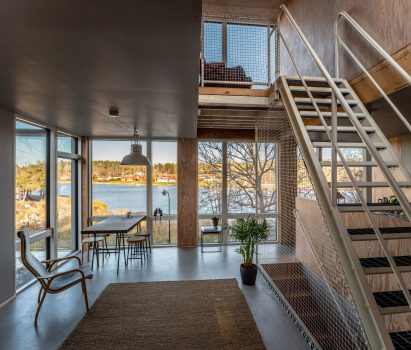 Living room of house in Sweden