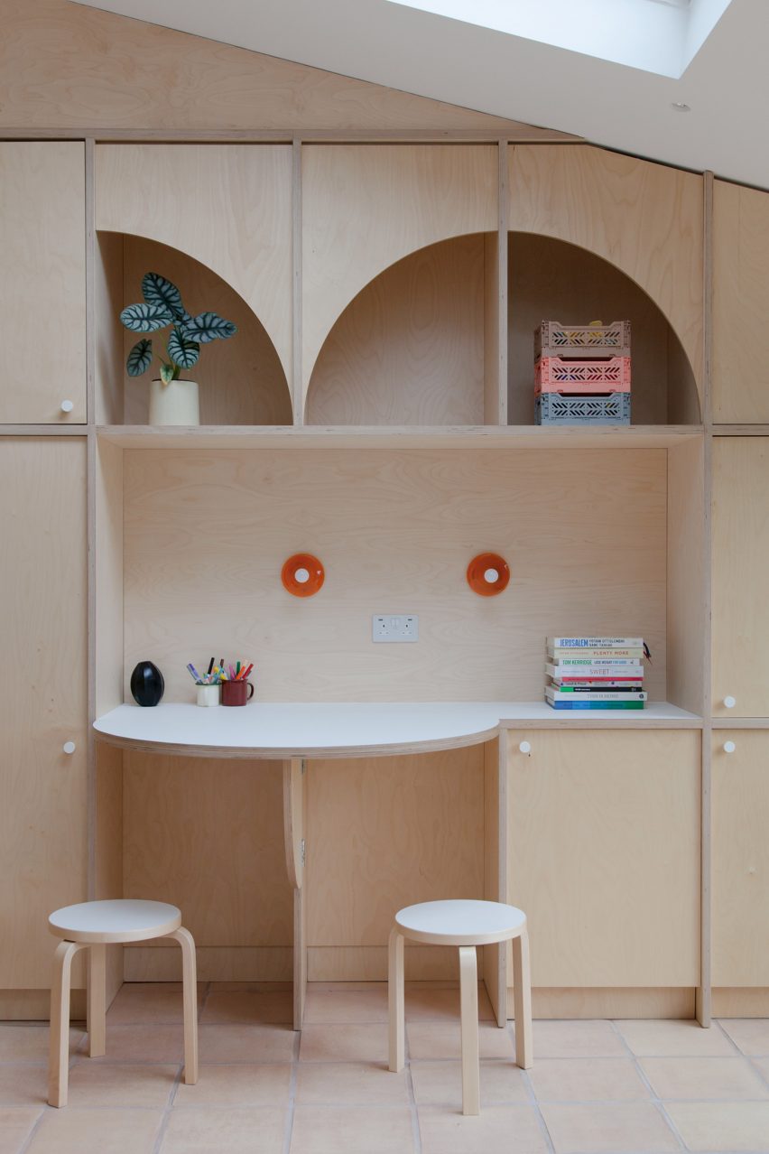 Joinery with built in desk