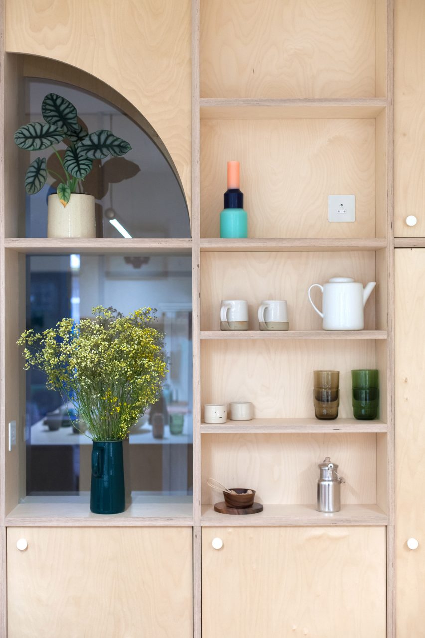 Plywood shelving