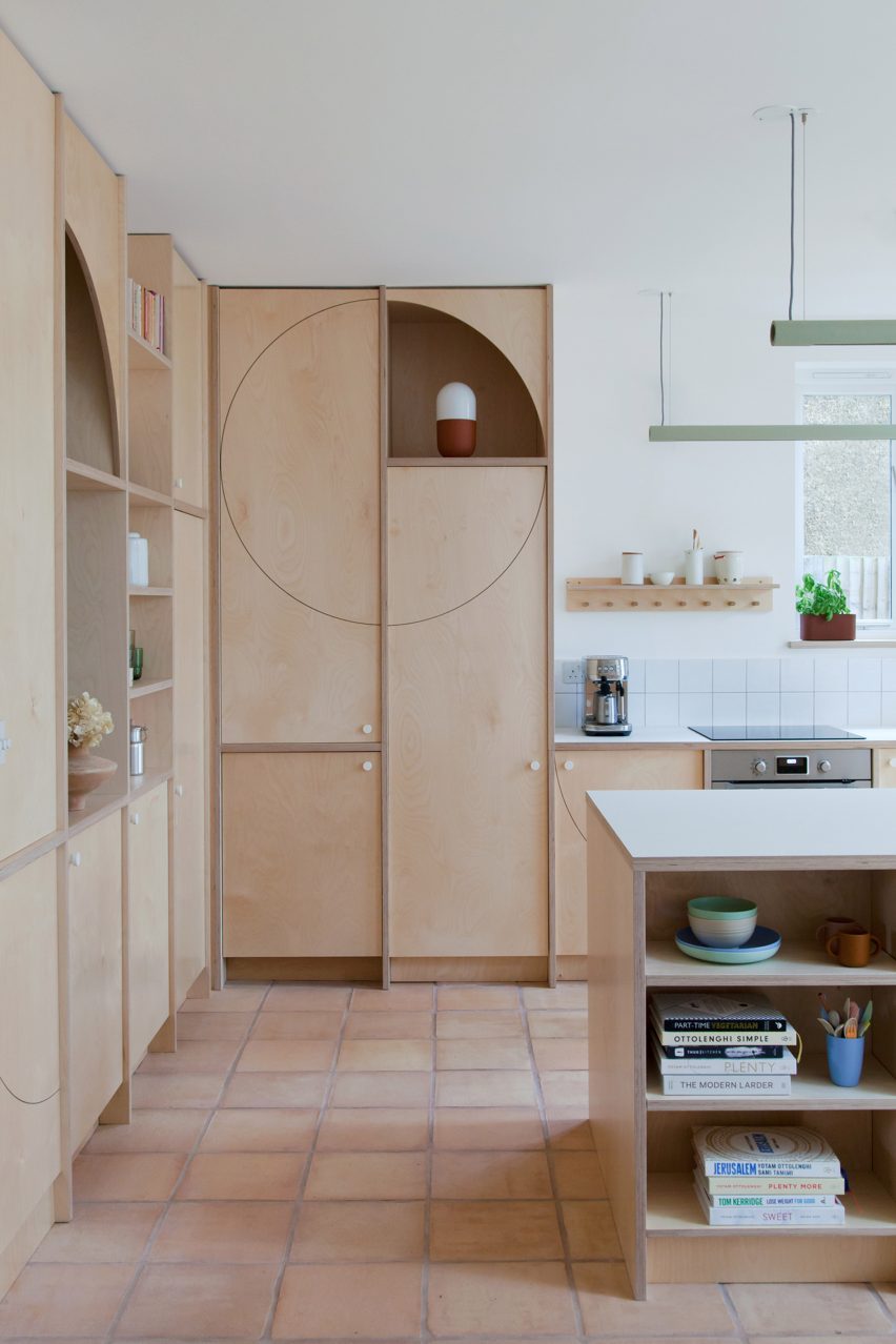 Plywood kitchen cabinets