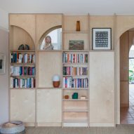 Plywood partitions by Nimtim Architects