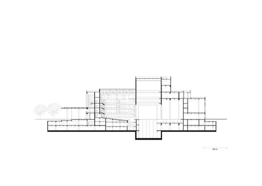 Grand theatre section, Ceramic Art Avenue Taoxichuan by David Chipperfield Architects