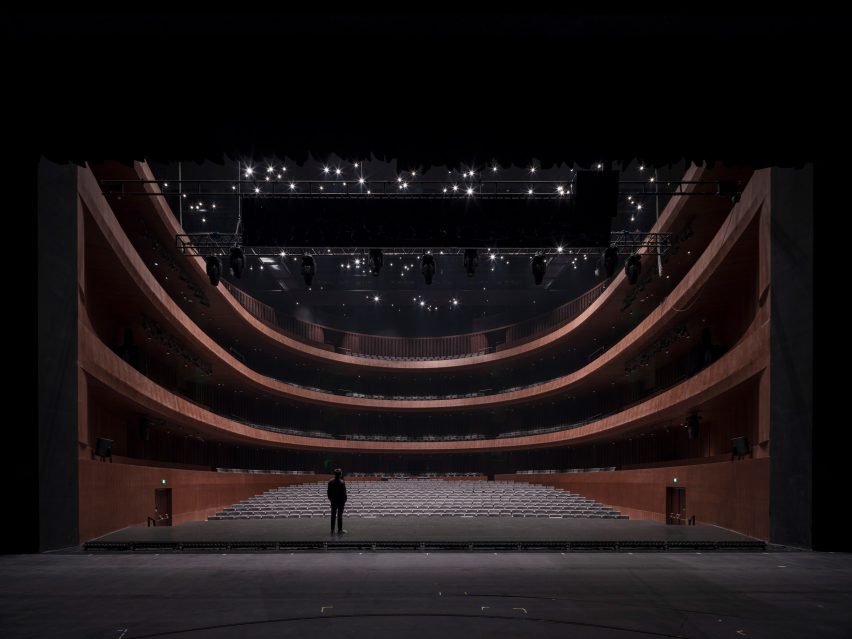 Theatre auditorium, Ceramic Art Avenue Taoxichuan by David Chipperfield Architects