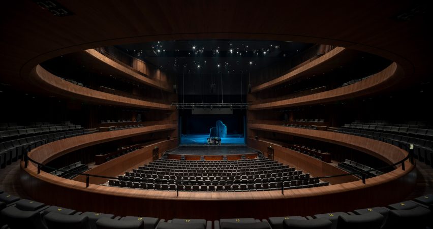 Theatre auditorium, Ceramic Art Avenue Taoxichuan by David Chipperfield Architects