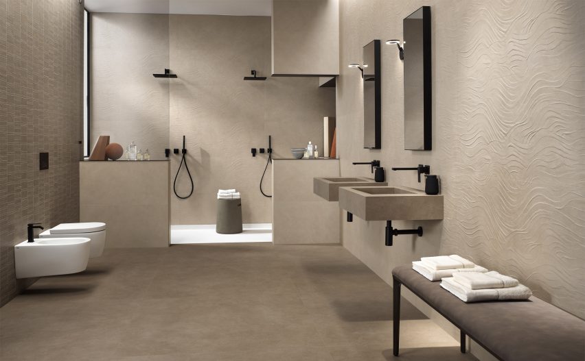 Dawson tiles by Parkside Architectural Surfaces used in a bathroom