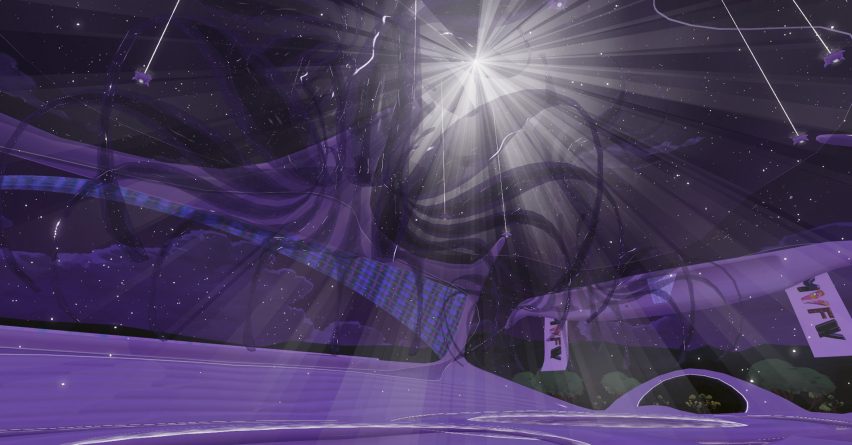Metaverse Fashion Week catwalk stage