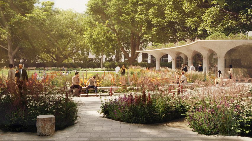 Render of Studio Weaves Finsbury Circus project
