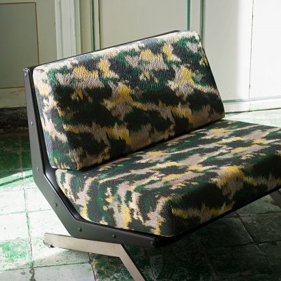 Erbaluce fabric by Dedar used as seating upholstery