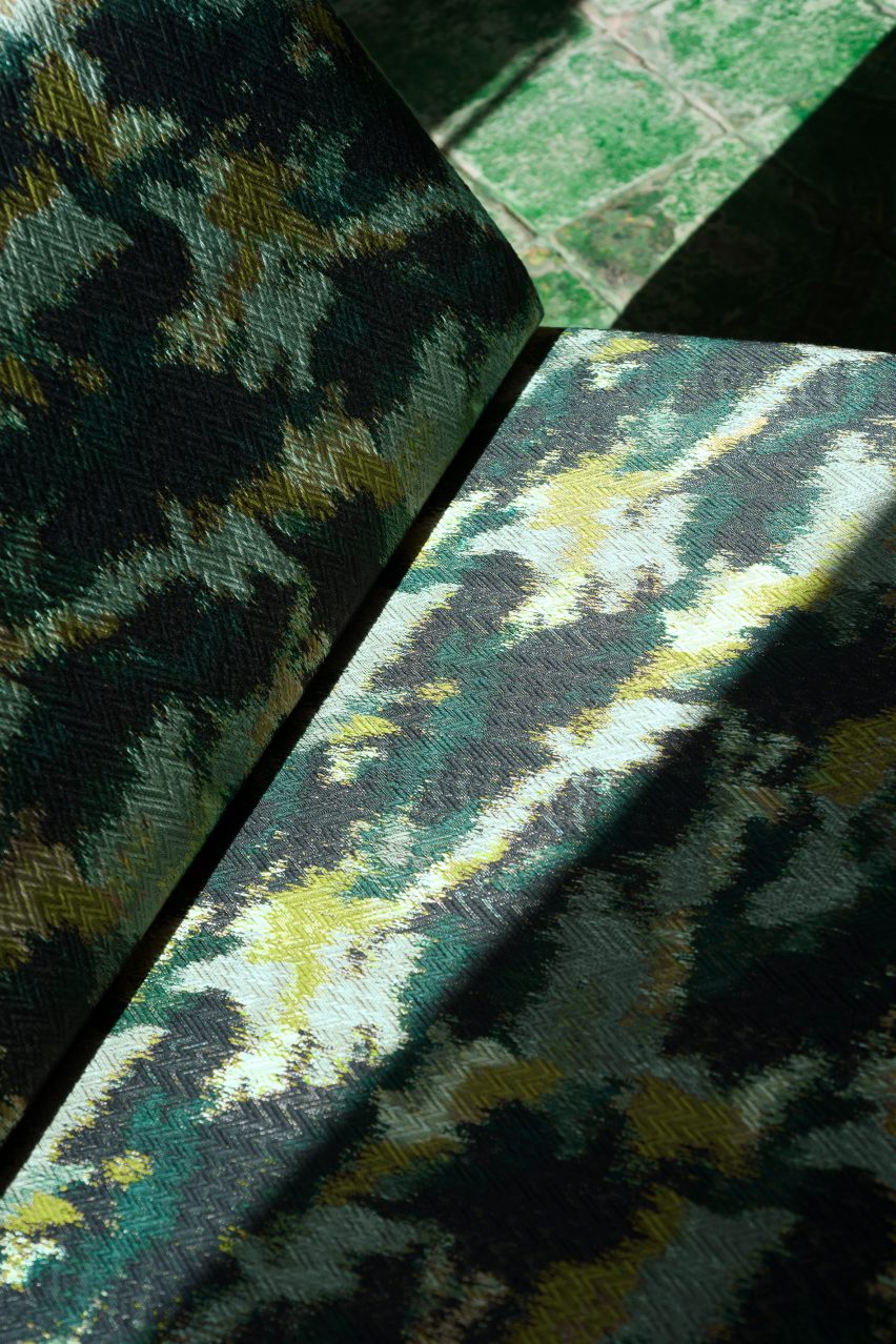 Erbaluce fabric by Dedar used as seating upholstery