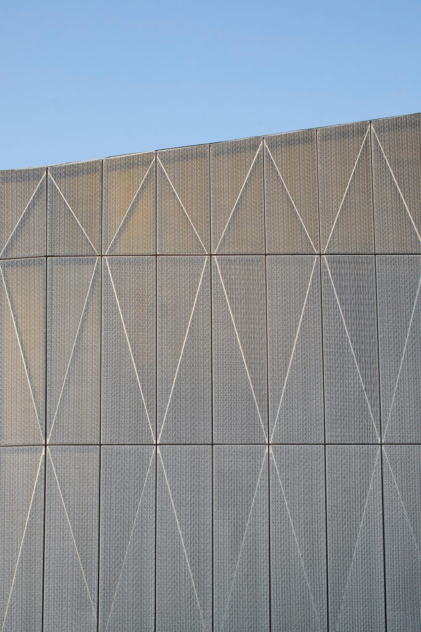 Facade of F51 multi-storey skatepark in Folkestone by Hollaway Studio