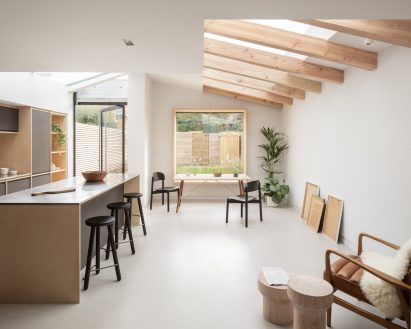 Open-plan living space by Will Gamble Architects