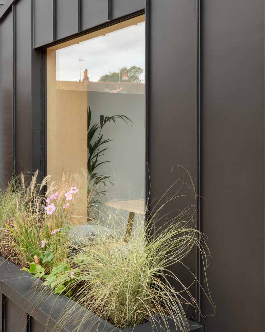 Black zinc cladding
