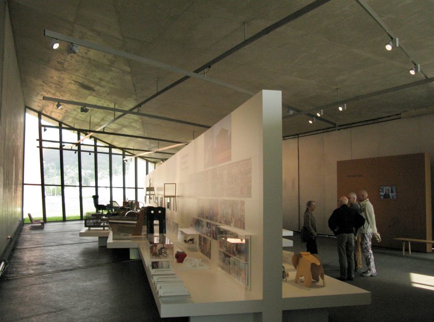 Interior of Vitra Fire Station by Zaha Hadid Architects
