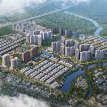 The city will feature green spaces