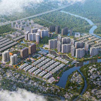 The city will feature green spaces