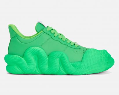 Side profile of the trainers