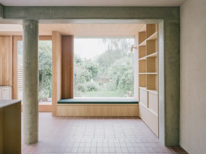 Window seat in Herne Hill House extension by TYPE