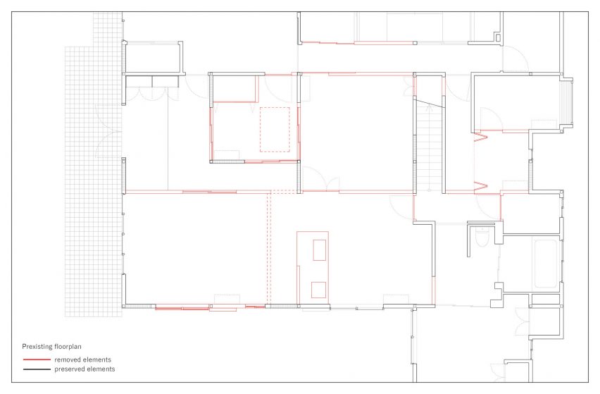 Original floor plan, House in Honjo by Jorge Almazán Architects